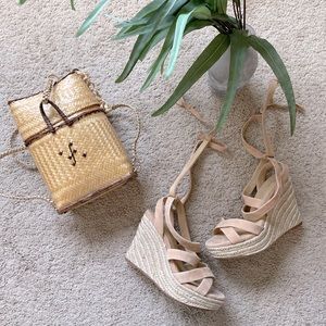 Splendid suede espadrilles wedges 6 revolve Tory Burch Stuart Weizman